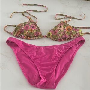 Target Pink and Floral Bikini